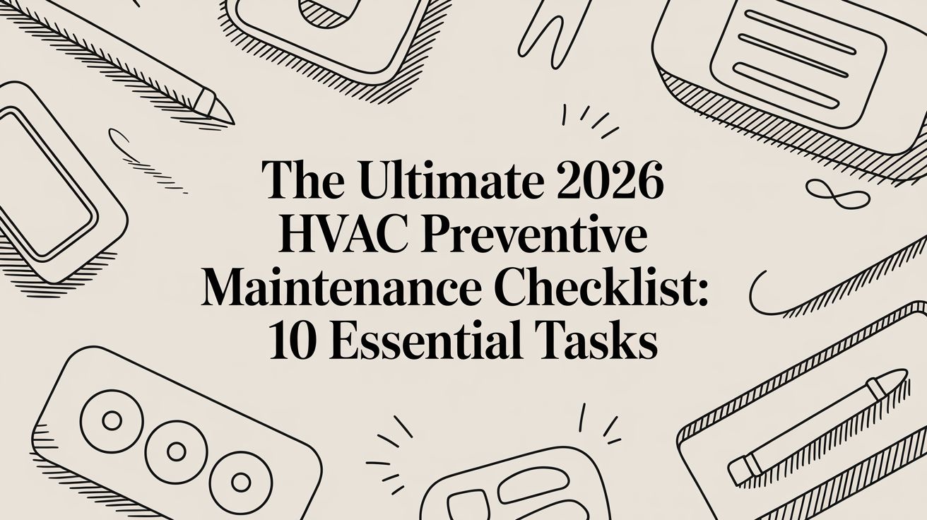 The Ultimate 2026 HVAC Preventive Maintenance Checklist: 10 Essential Tasks