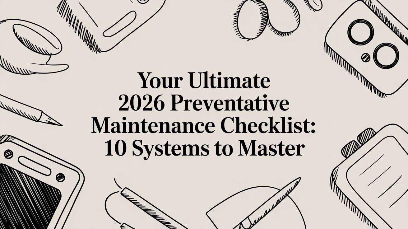 Your Ultimate 2026 Preventative Maintenance Checklist: 10 Systems to Master