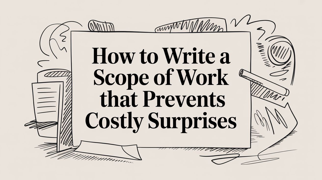 How to Write a Scope of Work That Prevents Costly Surprises