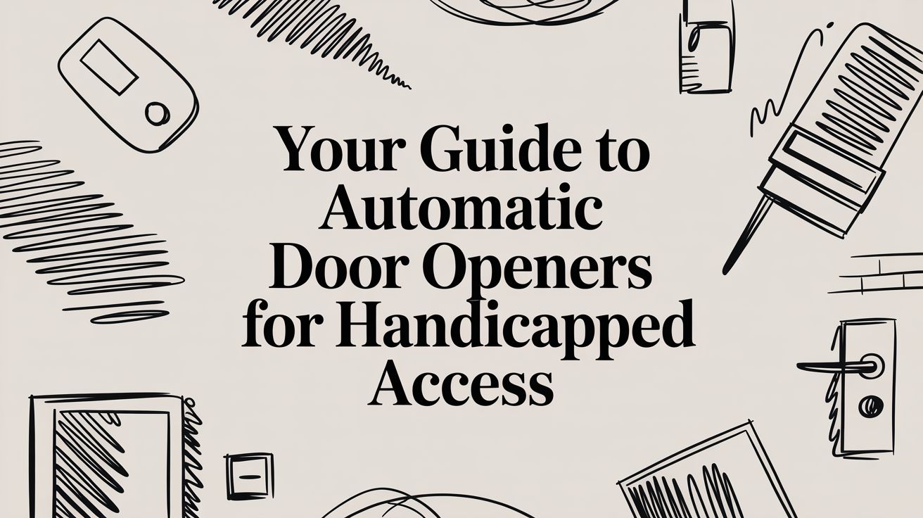 Your Guide to Automatic Door Openers for Handicapped Access