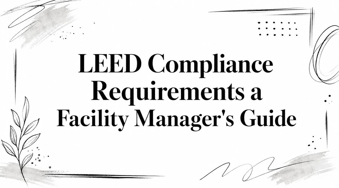 LEED Compliance Requirements a Facility Manager’s Guide