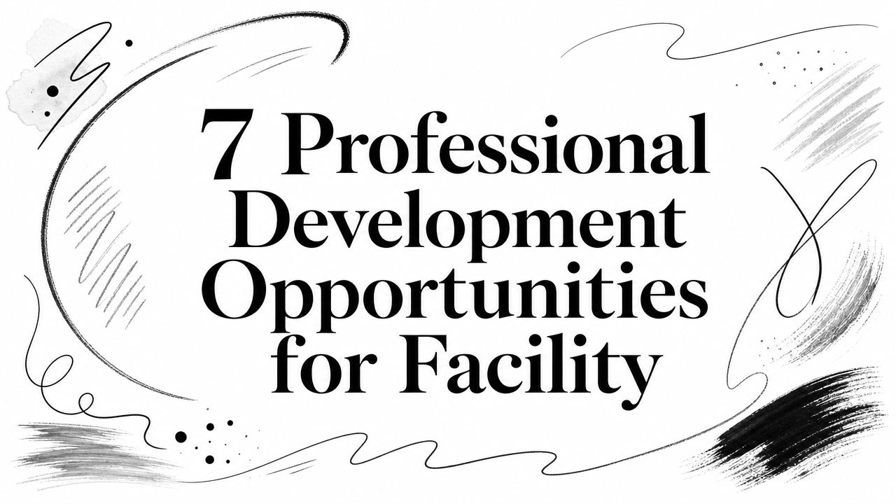 7 Professional Development Opportunities for Facility